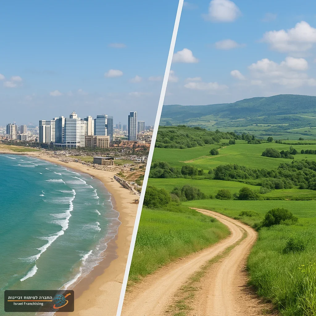 זכיינות לפי אזור: יתרונות וחסרונות של פתיחת סניף בצפון מול מרכז הארץ
